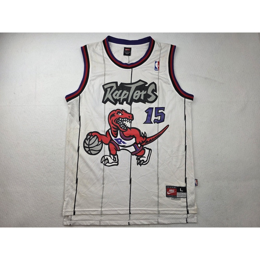 Vintage Y2K Nike Vince Carter #15 Toronto Raptors Jersey L+2 Mens Stitched Retro